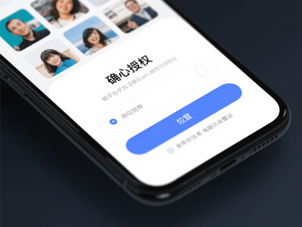 谨慎授权应用权限
部分平台注册后可能要求下载移动