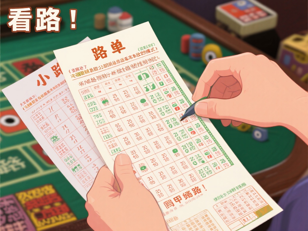 “看路”是指玩家通过查看“路单”，观察游戏结果的分