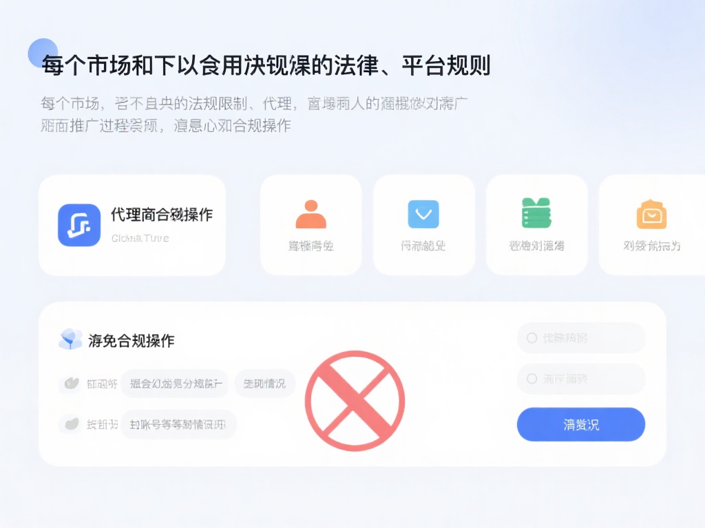 遵守法律与平台规则
每个市场都有其独特的法规限制