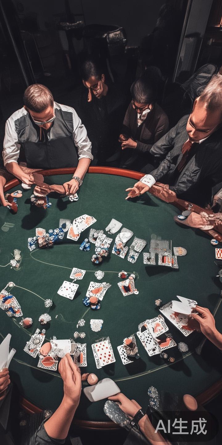 围桌设定与玩家投注：玩家可以选择投注“庄家”“闲家